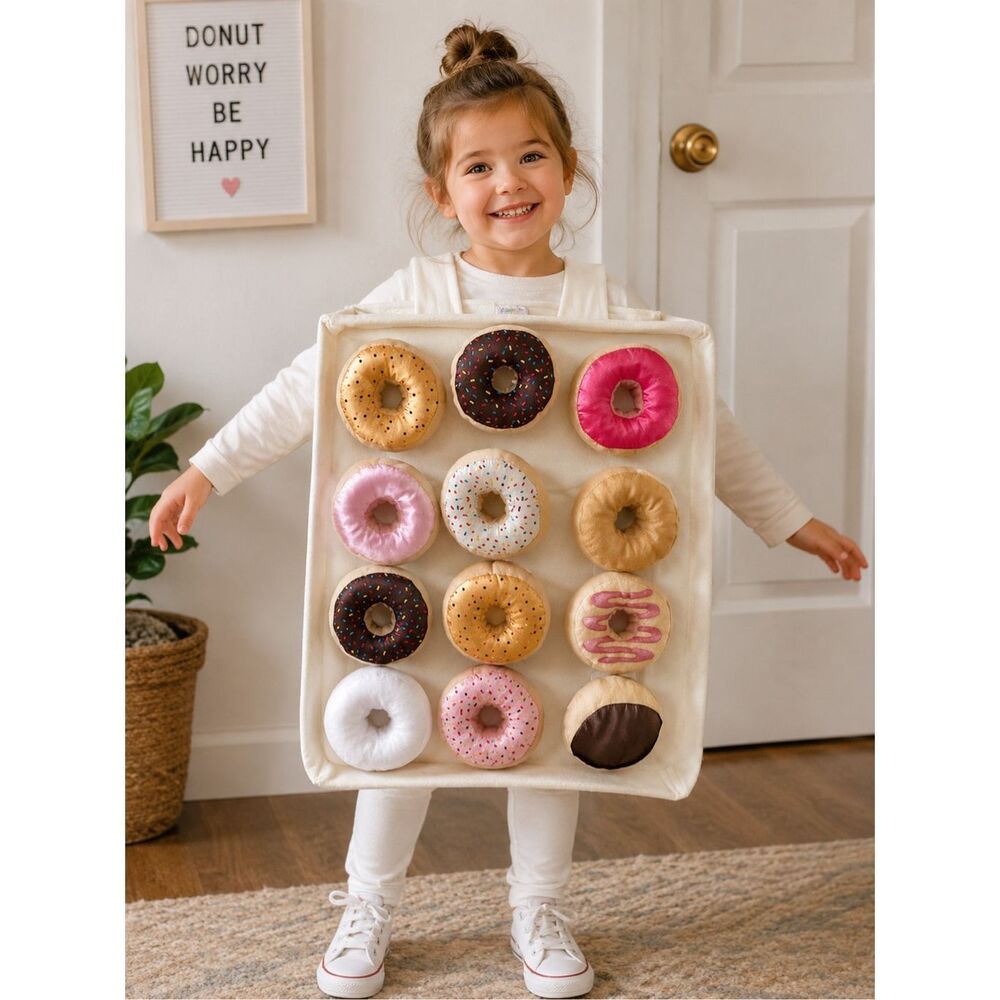 Dress-Up-America Doughnut Box Costume for Kids - Donut Costume Set fun of a kind